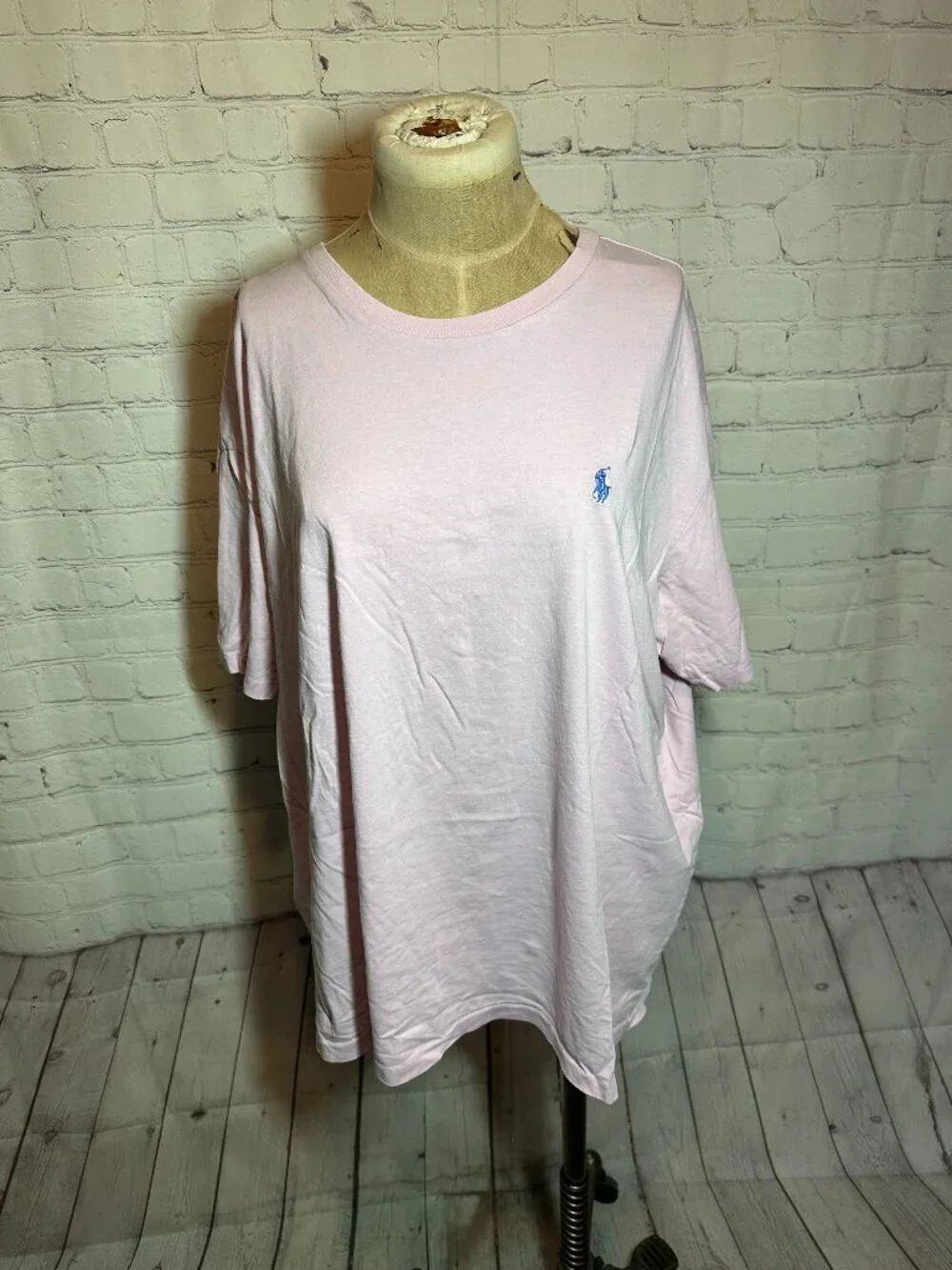 Polo Ralph Lauren Light Pink Classic Crew Tee Shirt Size XXL‎ 100% Cotton